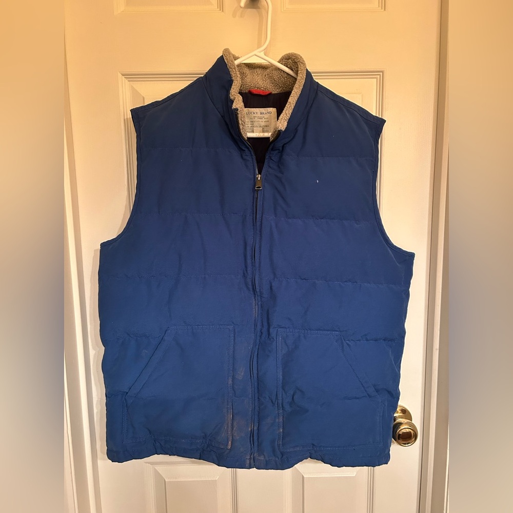 Lucky Brand Men's Deep Blue Vest